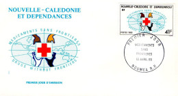 NOUVELLE CALEDONIE FDC 1985 MEDICAMENTS SANS FRONTIERES - FDC