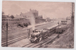 Larbert Scotland The Station Train Locomotive Fumante Poste D'Aiguillage - Stirlingshire