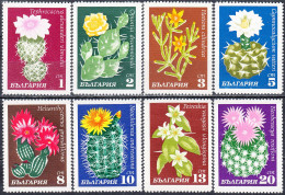 BULGARIA 1970, FLOWERS, CACTI, COMPLETE MNH SERIES With GOOD QUALITY,*** - Neufs