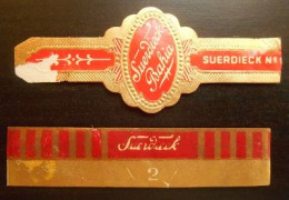 P41 Bague Bagues Cigare Cigares  Suerdieck  2 Pièces - Cigar Bands