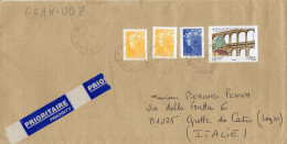 Philatelic Envelope With Stamps Sent From FRANCE To ITALY - Covers & Documents