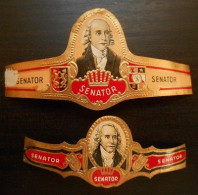 P52 Bague Bagues Cigare Cigares  Senator  2 Pièces - Cigar Bands