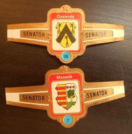 P65 Bague Bagues Cigare Cigares  Senator Oostende Maaseik  2 Pièces - Cigar Bands