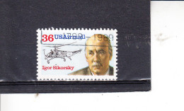 STATI UNITI  1988 - Yvert  A  113° - Sikorsky - 3a. 1961-… Used