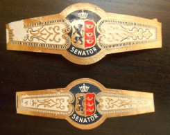 P47 Bague Bagues Cigare Cigares  Senator  2 Pièces - Cigar Bands