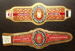 T01 Bague Bagues Cigare Cigares Dusch Master  2 Pièce(s) - Cigar Bands