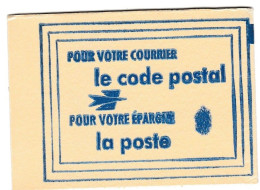 Carnet Code Postal, 67200 Strasbourg, Vignettes Oranges, Variété Tache Sur La Couverture - Blocchi & Libretti