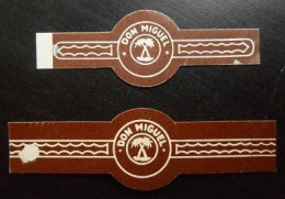 T21 Bague Bagues Cigare Cigares Don Miguel   2 Pièce(s) - Cigar Bands