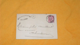 LETTRE LSC ANCIENNE DE 1886.../ NAGELMACKERS & FILS A LIEGE..CACHETS LIEGE POUR CHARLEROI + TIMBRE... - 1884-1891 Leopold II