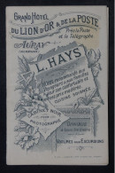 VIEUX PAPIERS  -  Dépliant Touristique Du Grand Hôtel  Du Lion D'Or à Auray- L 150861 - Collections