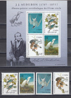 France 1995 - Oiseaux: Hommage Au Peintre J.J. Audubon - YT 2929/32+BF 18, Neufs** - Ungebraucht