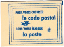 Carnet Code Postal, 67200 Strasbourg, Vignettes Oranges, Variété Tache Sur La Couverture - Blocks Und Markenheftchen