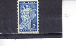 STATI UNITI  1956- Yvert   619° - Lavoro - Used Stamps