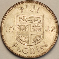 Fiji - Florin 1942 S, KM# 13a, Silver (#3875) - Fiji