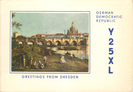 German Democratic Republic Radio Amateur QSL Card Y03CD Y25XL 1984 - Radio Amatoriale