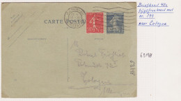 16549 / Carte-Lettre 1929 Affranchissement Complément Timbre  Pour COLOGNE  - Cartes-lettres