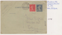 16549 / Carte-Lettre 1929 Affranchissement Complément Timbre  Pour COLOGNE  - Kaartbrieven