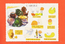 16959 / L'ARGILE Carte Didactique Les Matières Leçons De Choses N°31 ROSSIGNOL Collection Comptoir De Famille 1960s - Schulen