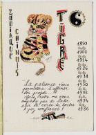 16504 / Astrologie Chinoise ZODIAQUE CHINOIS TIGRE Signe YANG Courage Independance Illustrateur IZA WEST CPM Toilee - Astrologia