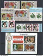 1967-70 ISOLE COOK - Yv. N° 137/256 + BF  MNH**  € 340 - Verzamelingen & Reeksen