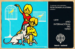 16946 / Loteria Nacional 1979 Ano International Del Nino De E. LARA Série L N°7 Loterie Nationale Espagnole - Autres & Non Classés