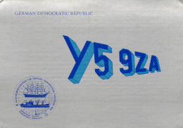 German Democratic Republic Radio Amateur QSL Card Y03CD Y59ZA 1984 - Radio Amatoriale