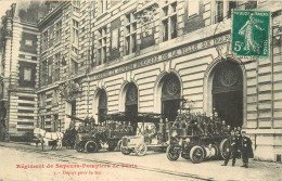 PARIS - Régiment De Sapeurs-Pompiers, Départ Pour Le Feu. - Sapeurs-Pompiers