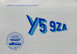 German Democratic Republic Radio Amateur QSL Card Y03CD Y59ZA 1984 - Radio Amatoriale