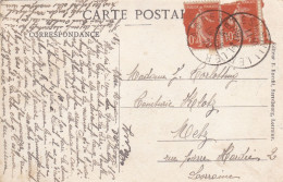 ABRESCHVILLER  -  SARREBOURG  -  MOSELLE  -  (57)  -  CPA DE 1920  -  BEL AFFRANCHISSEMENT POSTAL - CLICHE PEU COURANT. - Sarrebourg