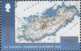 Alderney 2017 Lighthouses 1st. Edition Alderney Map Michel 577 - Fari