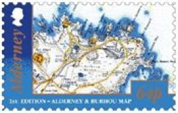 Alderney 2017 Lighthouses 1st. Edition Alderney Map Michel 575 - Fari