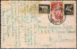 Itália, 1937, Post Card Veneza-Algés - Oblitérés