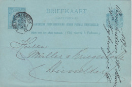 Briefkaart 30 Mrt 1892 Amsterdam Emmerik IX (spoor Kleinrond) Naar Dusseldarf - Poststempel