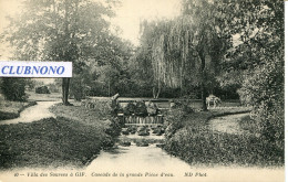 CPA -GIF - VILLA DES SOURCES - CASCADE LA GRANDE PIECE D'EAU  (ETAT PARFAIT) - Gif Sur Yvette