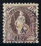 SUISSE 1891-98: Le ZNr. 71C, B Obl. CAD "Chaux De Fonds" - Gebraucht