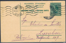 Yugoslavia, 1931, Carte Postale Banja-Lisboa - Lettres & Documents