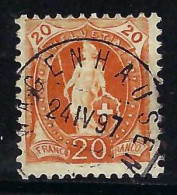 SUISSE 1894-1900: Le ZNr. 66D, Sup. Obl. CAD "Wagenhausen, TG" - Gebraucht