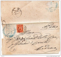 1886 - LETTERA  CON ANNULLO CASERTA - Storia Postale