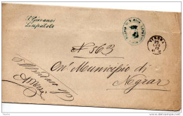 1872 LETTERA  CON ANNULLO S.GIOVANNI LUPATOTO IN CORSIVO VERONA - Marcophilie