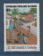 Congo, **, Yv 774, Mi 1035, SG 1030, Poubelle, Élimination Des Déchets, Journée Internationale De L'environnement, - Neufs