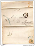 1869  LETTERA CON ANNULLO 47° REGGIMENTO FANTERIA  MILANO  + BRENO - Marcophilie