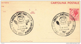 1976 CARTOLINA CON ANNULLO SPECIALE XV FIERA DELL'AGRICOLTURA LANCIANO CHIETI - Postwaardestukken