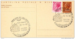 1976 CARTOLINA CON ANNULLO SPECIALE 50° GIACOMO PUCCINI - TORRE DEL'LAGO PUCCINI - Interi Postali