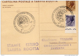 1977 CARTOLINA CON ANNULLO SPECIALE  ALBISSOLA MARINA  SAVONA - Interi Postali