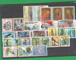 San Marino 1987 Annata Completa 26 Francobolli Valori NUOVI ** Stamps Saint Marin - Nuovi