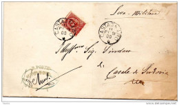 1900  LETTERA CON ANNULLO CASTAGNARO VERONA - Storia Postale