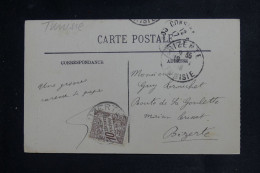 TUNISIE - Taxe De Bizerte Sur Carte Postale De Constantine  - L 150879 - Briefe U. Dokumente