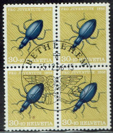 Schweiz 1956, MiNr.: 635, 4erBlock Mit FDC Gestempelt - Gebraucht