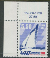 Estonia:Unused Stamp 470 Junior World Championships 1998, MNH, Corner - Voile