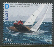Estonia:Unused Stamp European Championships In Dragon Class 2004, MNH - Zeilen